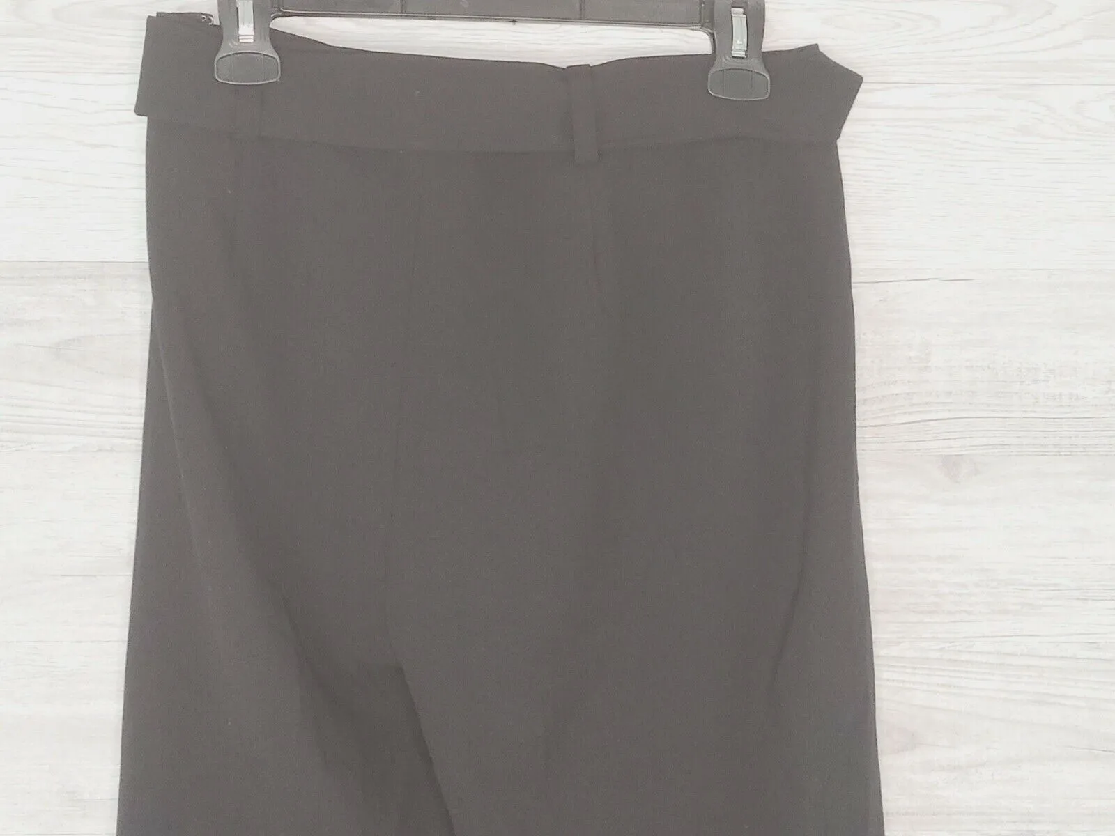 Bar III Women's Black Belted Side Zip Cropped Pleated Ankle Pants Size 4