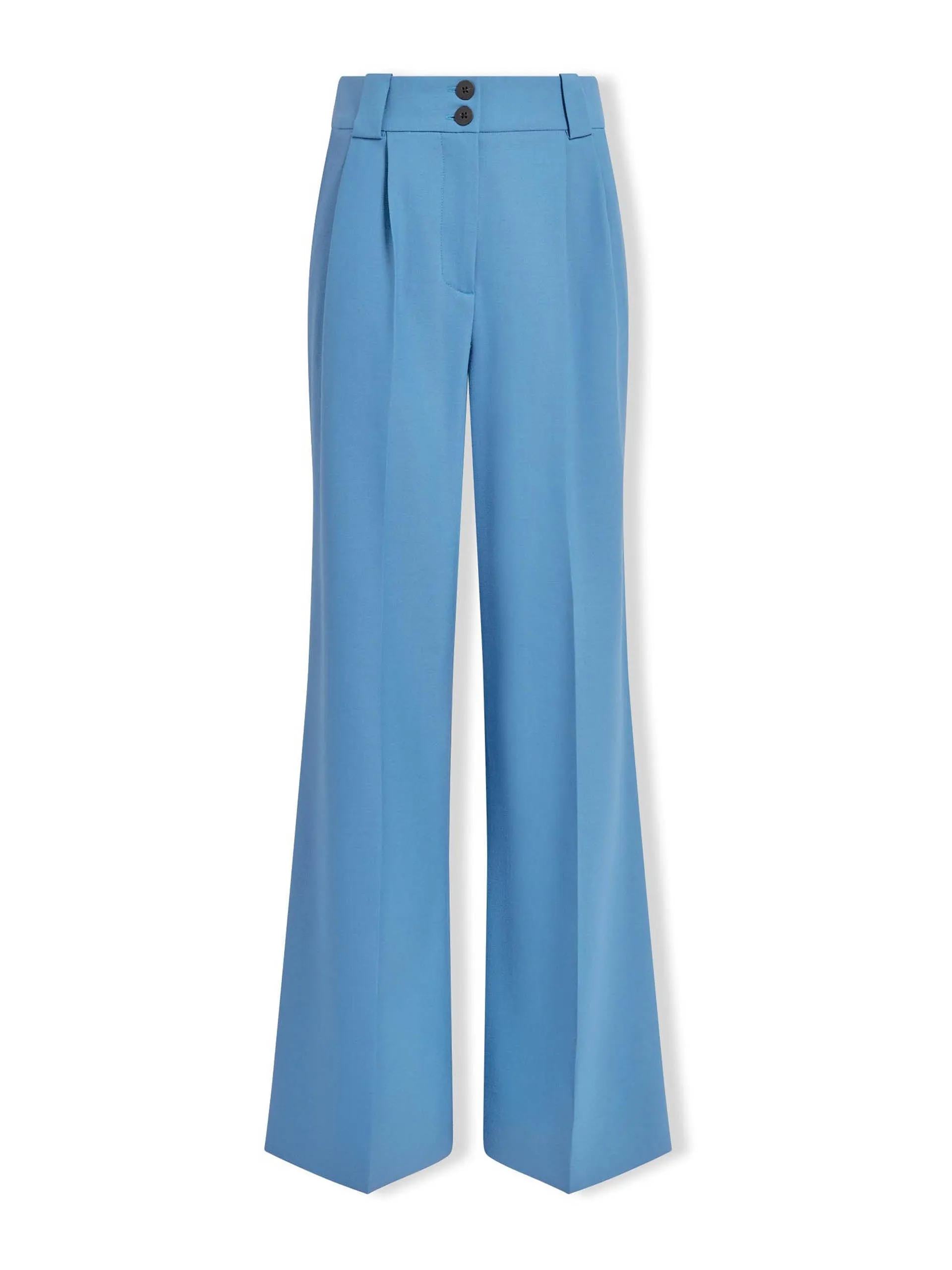 Blue Margot new wool wide leg trousers