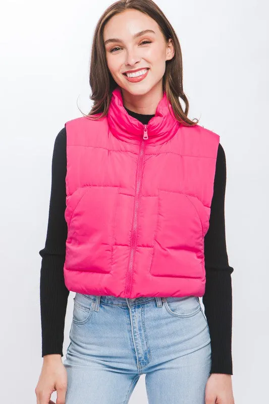 Casey Cropped Puffer Vest