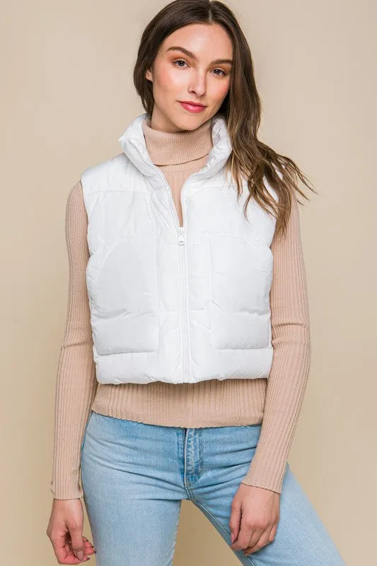 Casey Cropped Puffer Vest