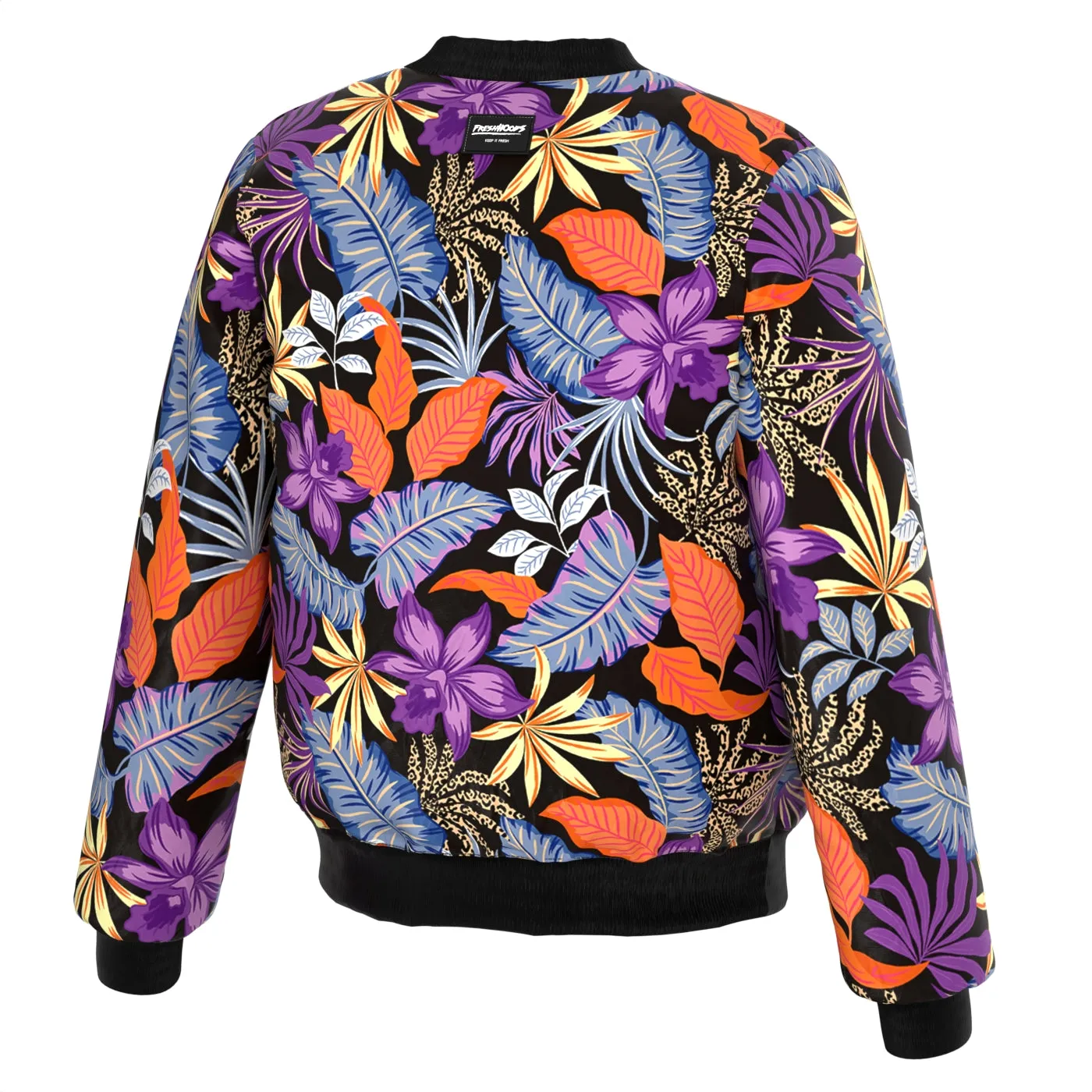 Evening Floral Dance Bomber Jacket