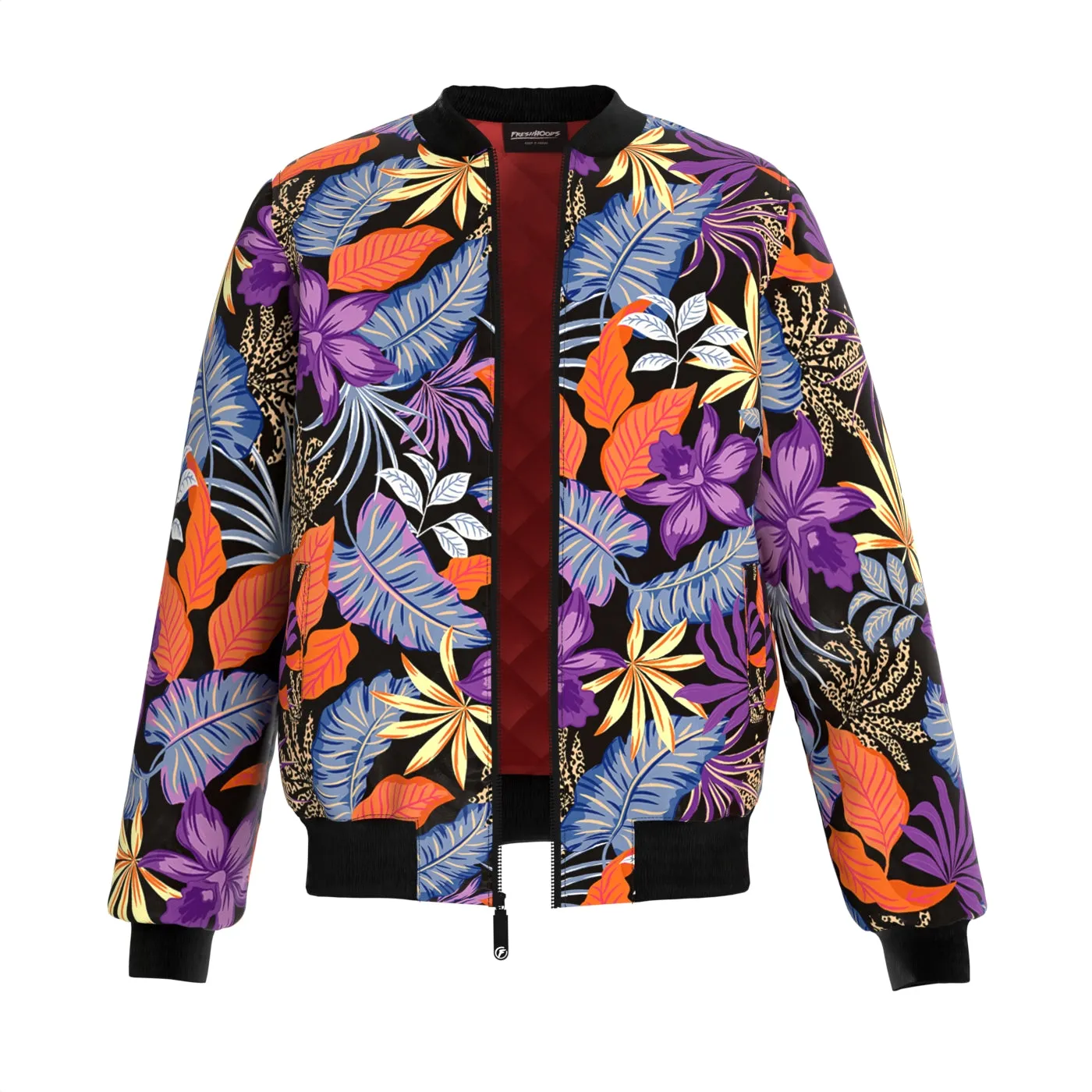 Evening Floral Dance Bomber Jacket