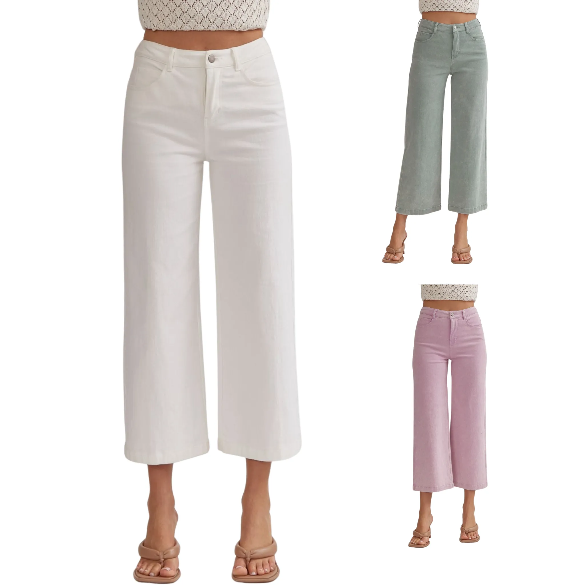 High Waisted Wide Leg Pants