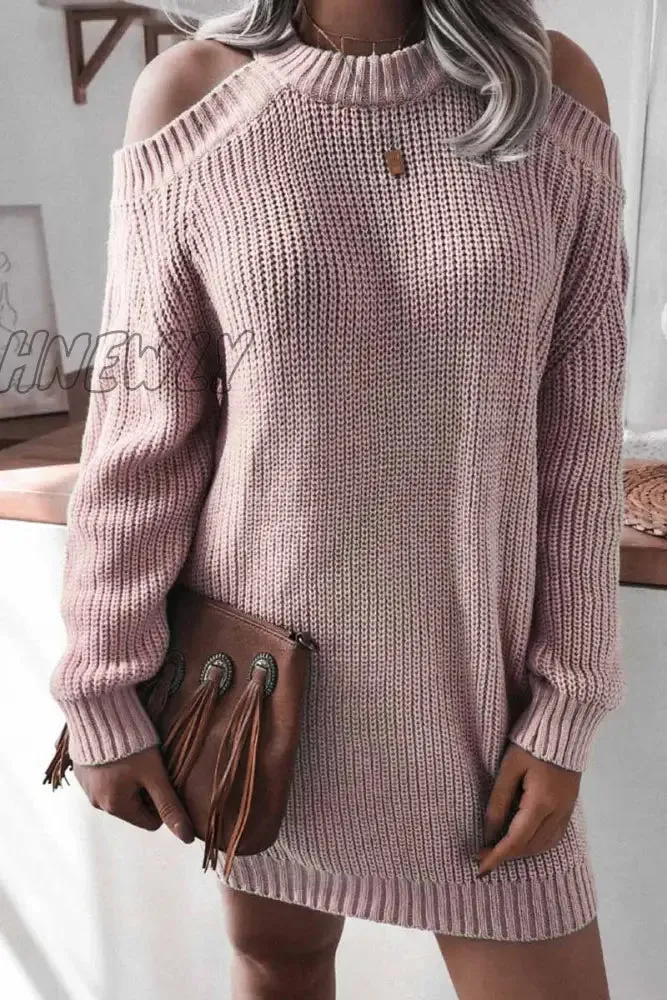 Hnewly - Loose Off-Shoulder Long Sleeves Tops