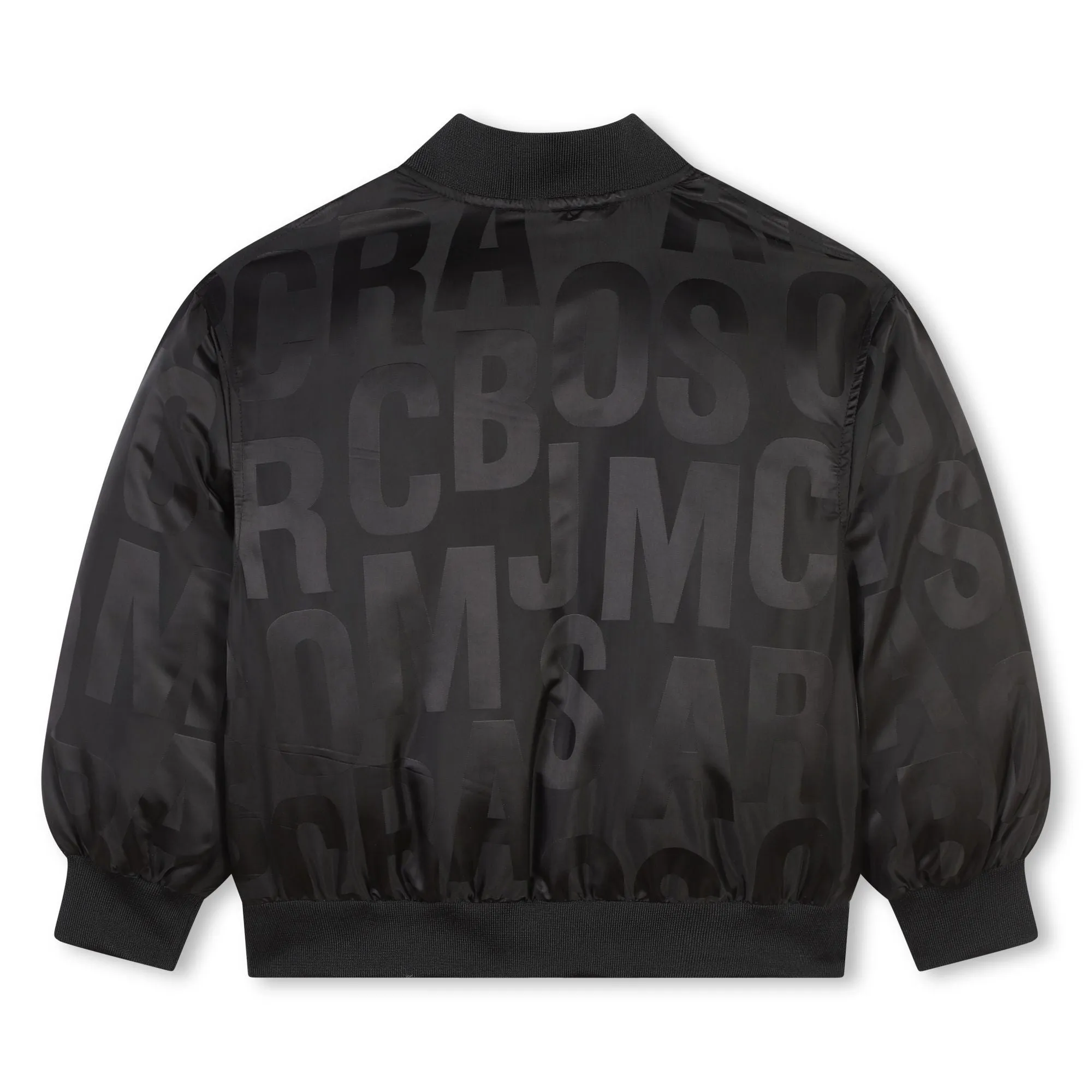 Logo Black Bomber Jacket