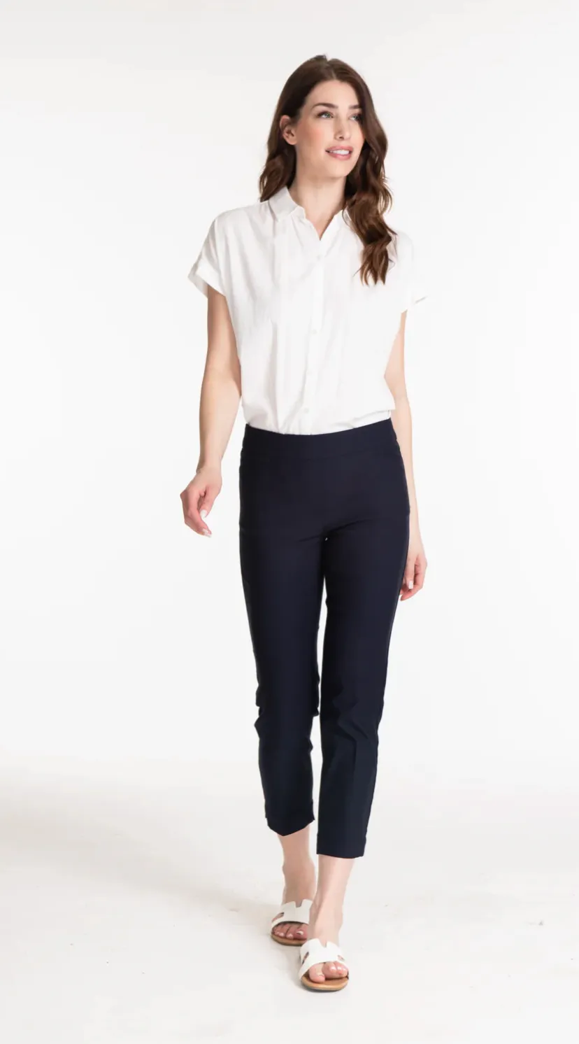 Multiples Pull On Crop Pant Midnight