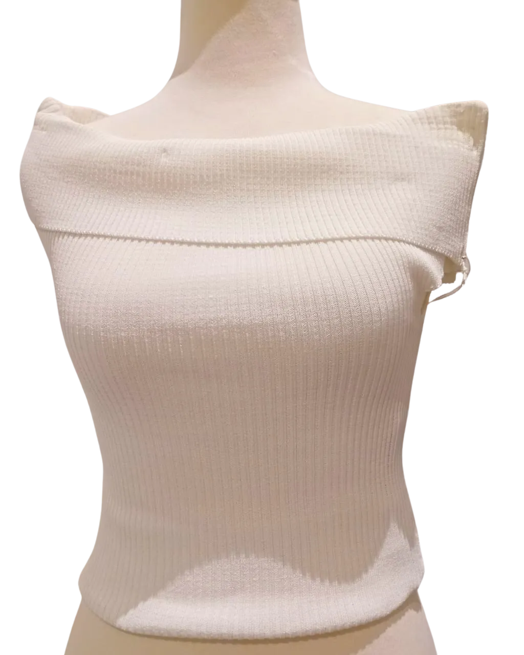 Off-Shoulder Ribbed Top