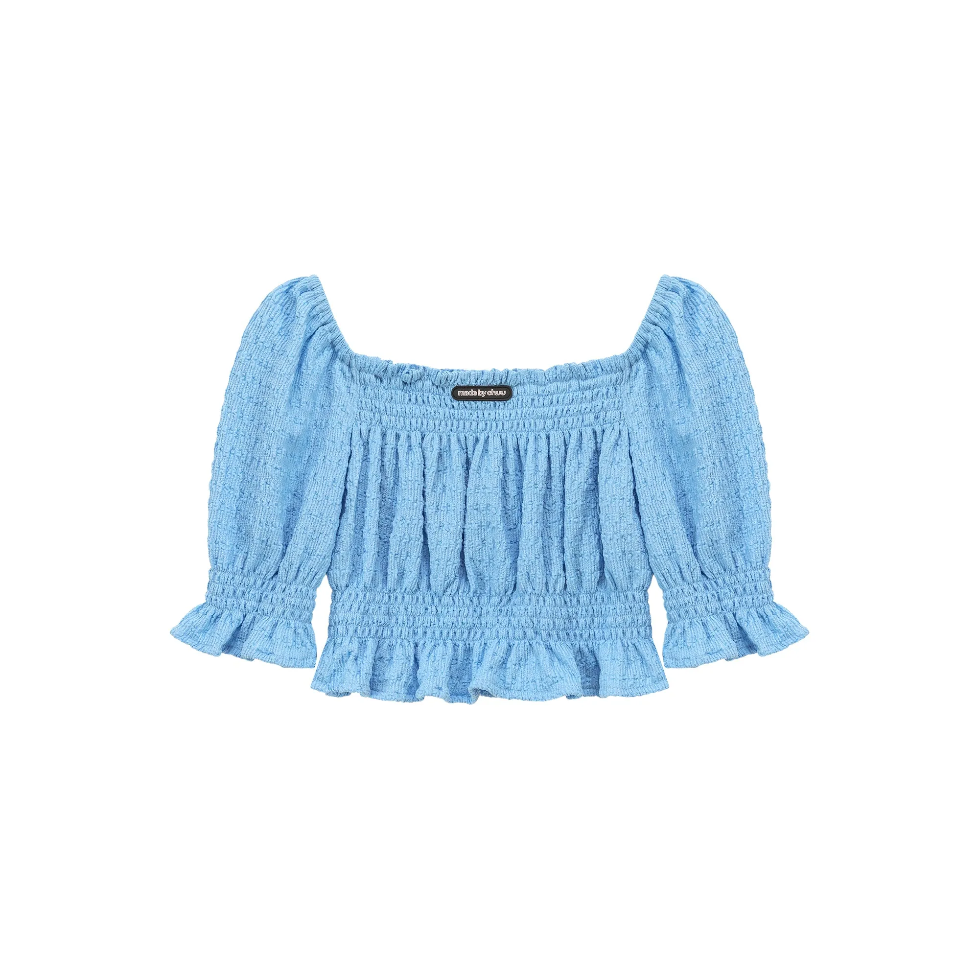 Off The Shoulder Puffed Sleeves Top