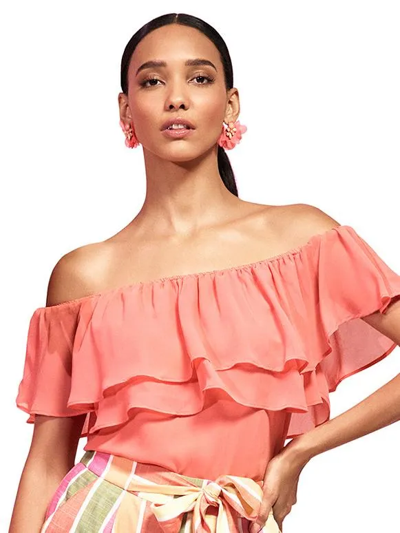 Off-The-Shoulder Ruffle Top