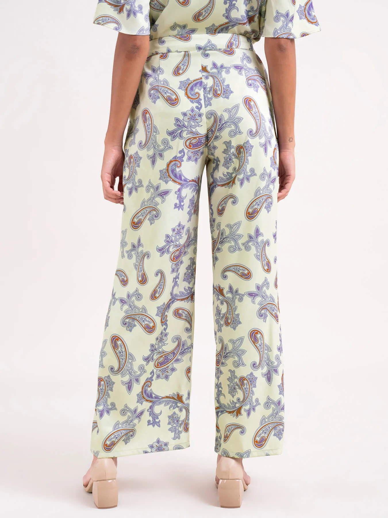 Paisley Wide Leg Trousers