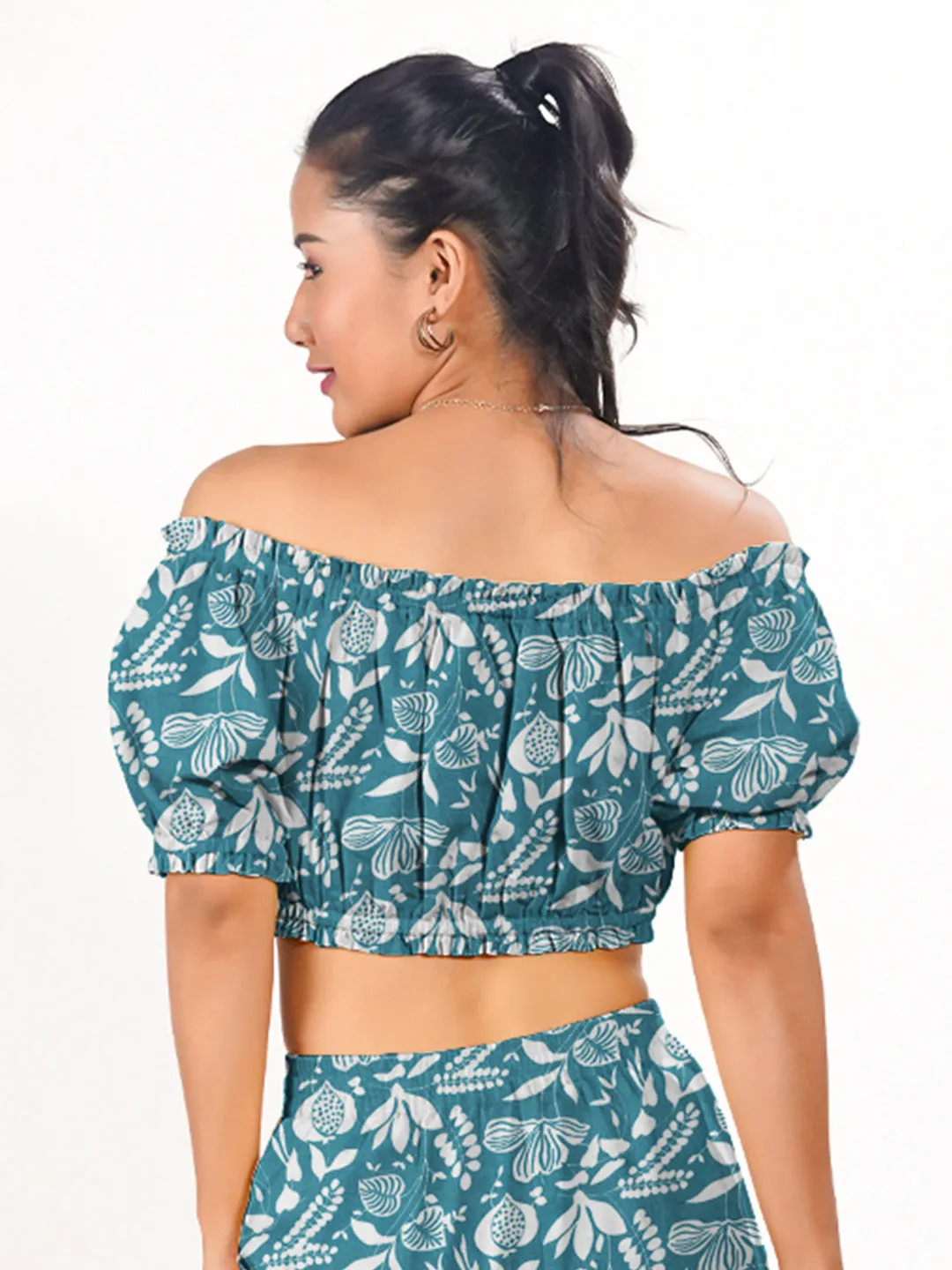 Printed Off Shoulder Top