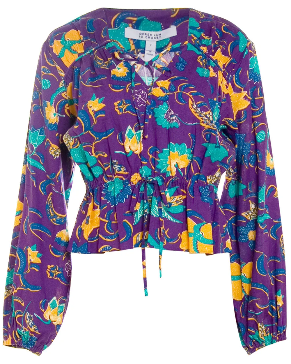 Purple Reef Long Sleeve Breanna Top