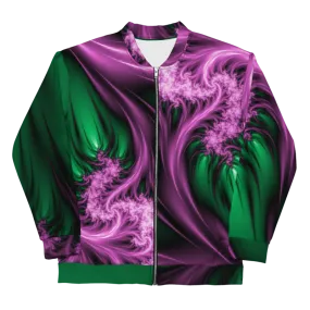 "Aurora Whispers Arctic Chic" Collection - Unisex Designer Bomber Jacket