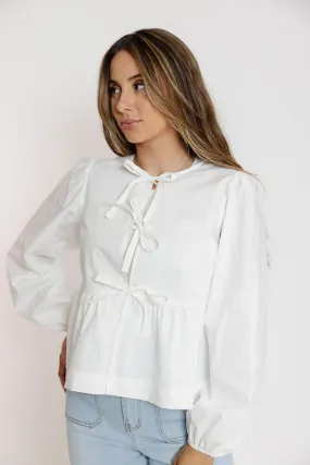 Ramsey Blouse in Off White