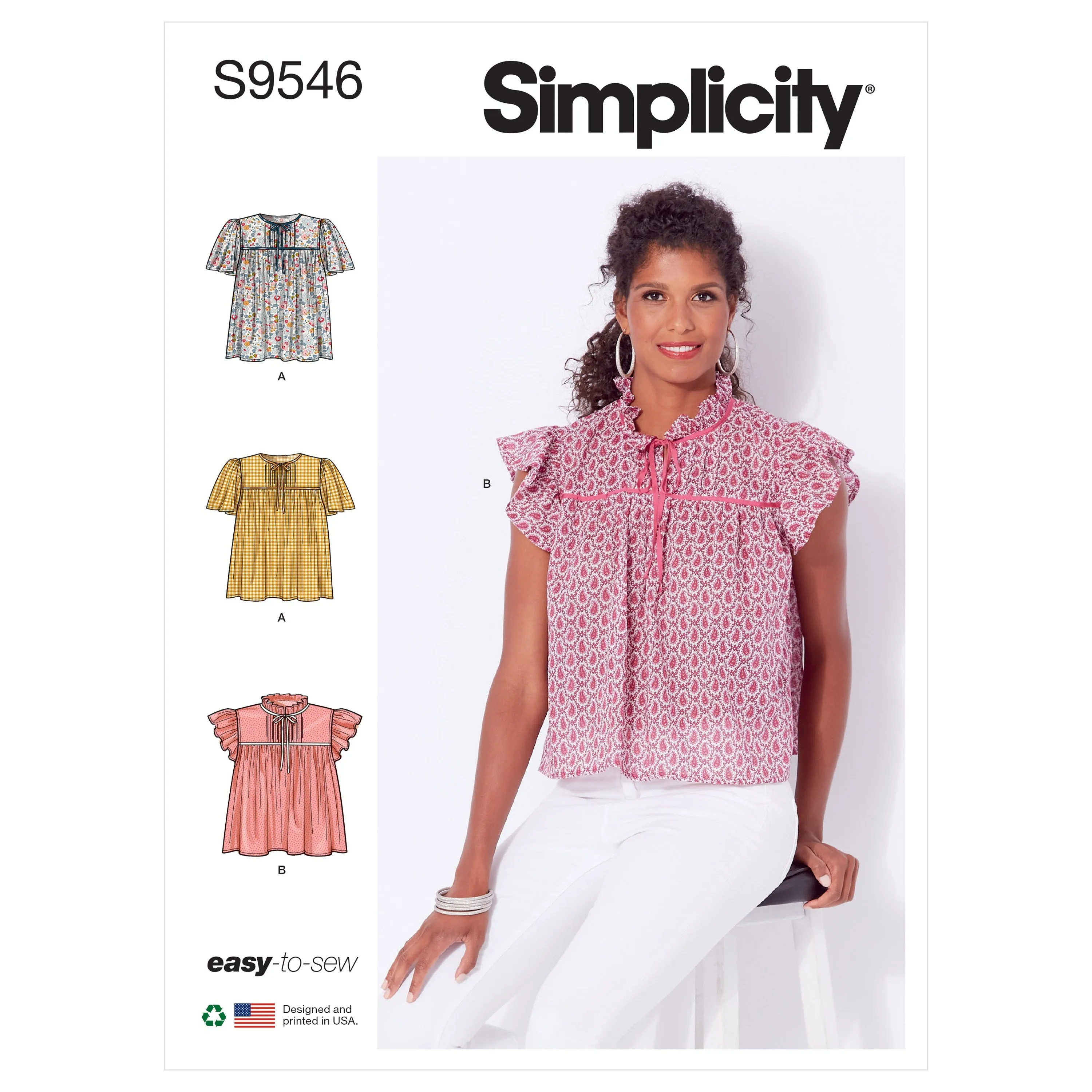 Simplicity 9546 Misses' Tops pattern