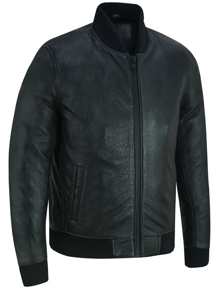 Stalwart Men's Fashion Leather Bomber Jacket