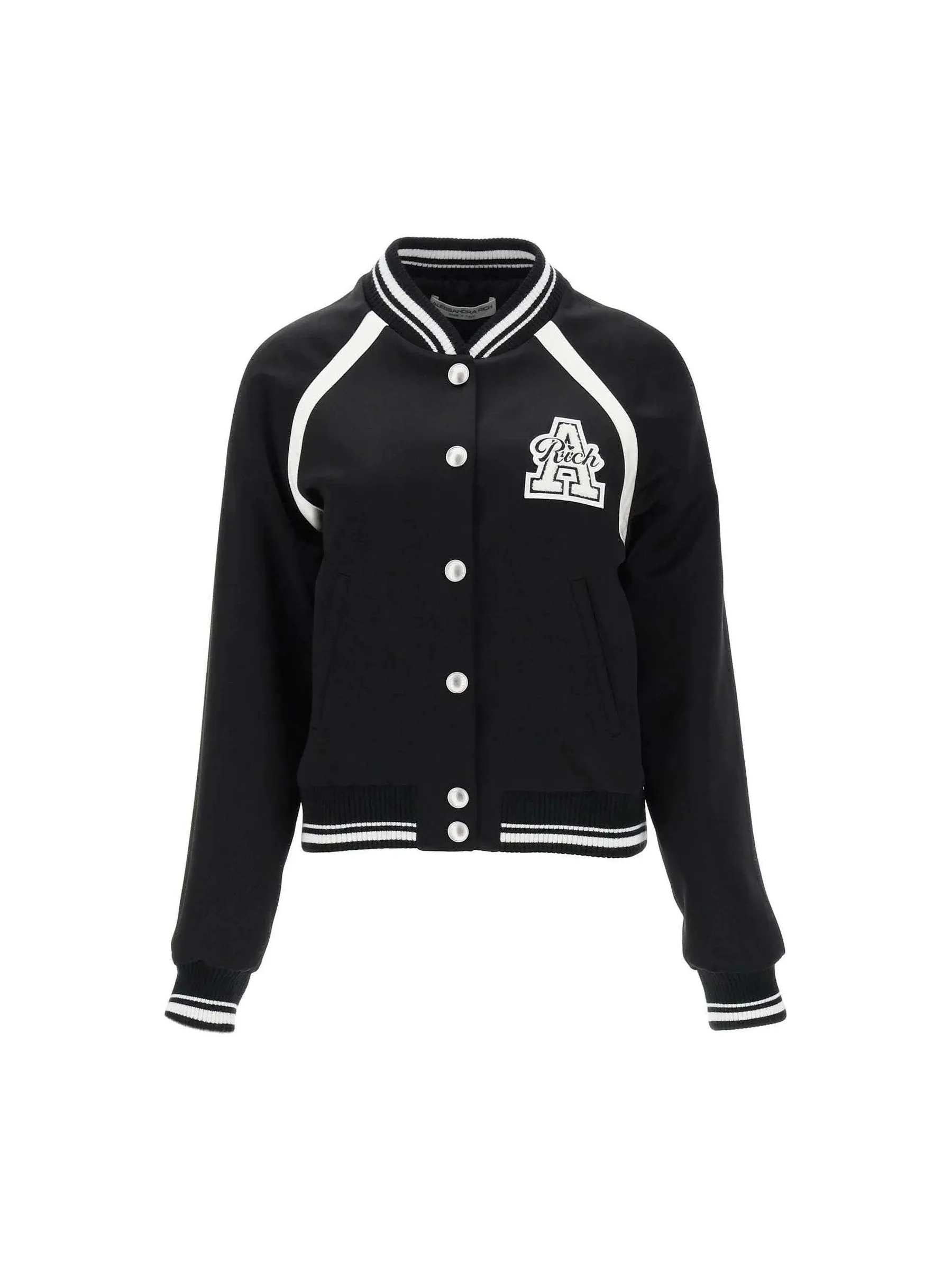 Varsity Satin Bomber Jacket