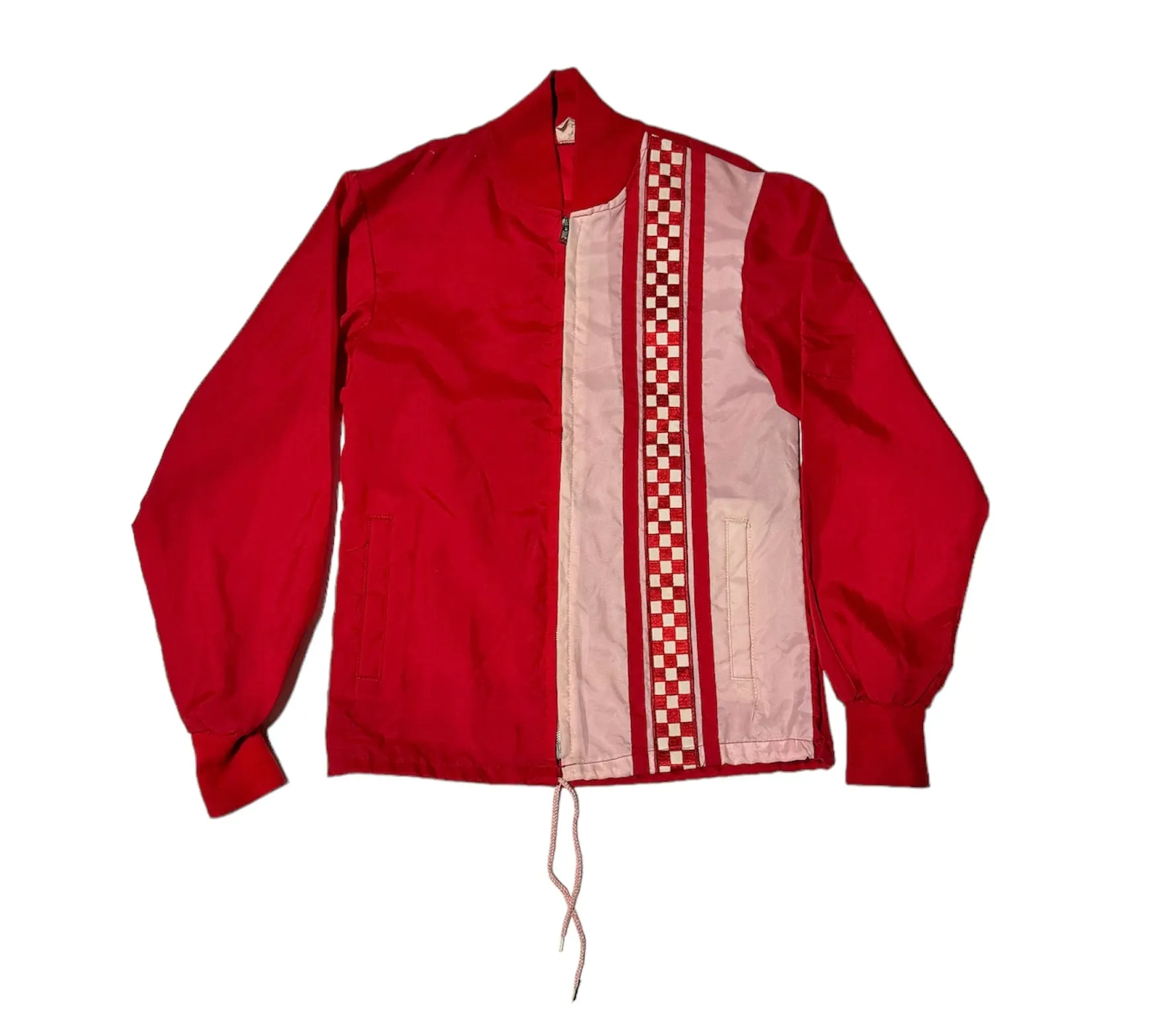 Vintage Red Checkered Windbreaker (S-M)