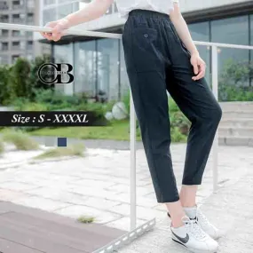 WAIST-ELASTIC POCKET PANTS