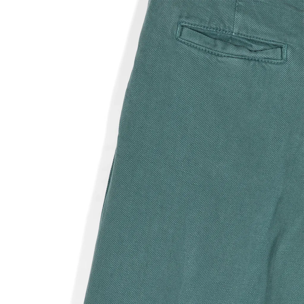 Wide Leg Linen Blend Trousers