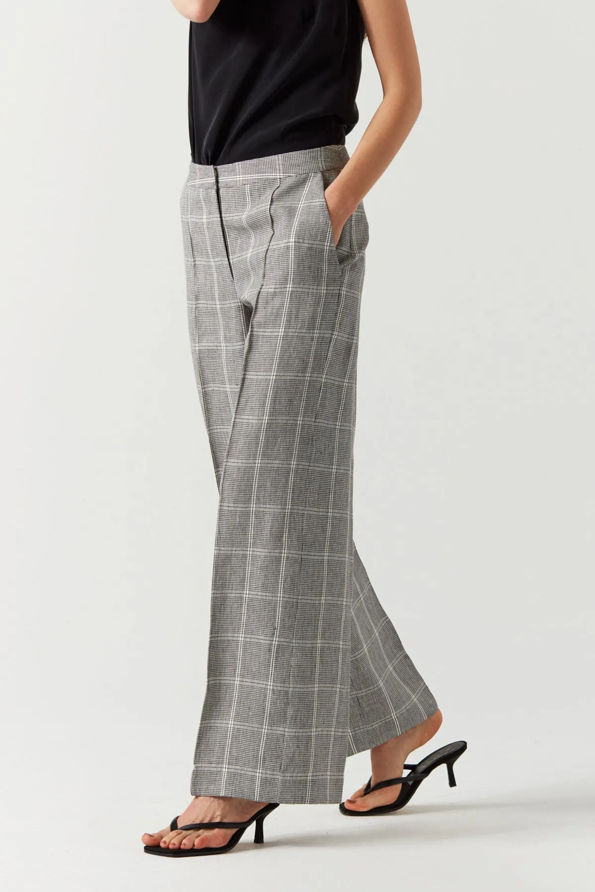 Wide Leg Linen Trousers