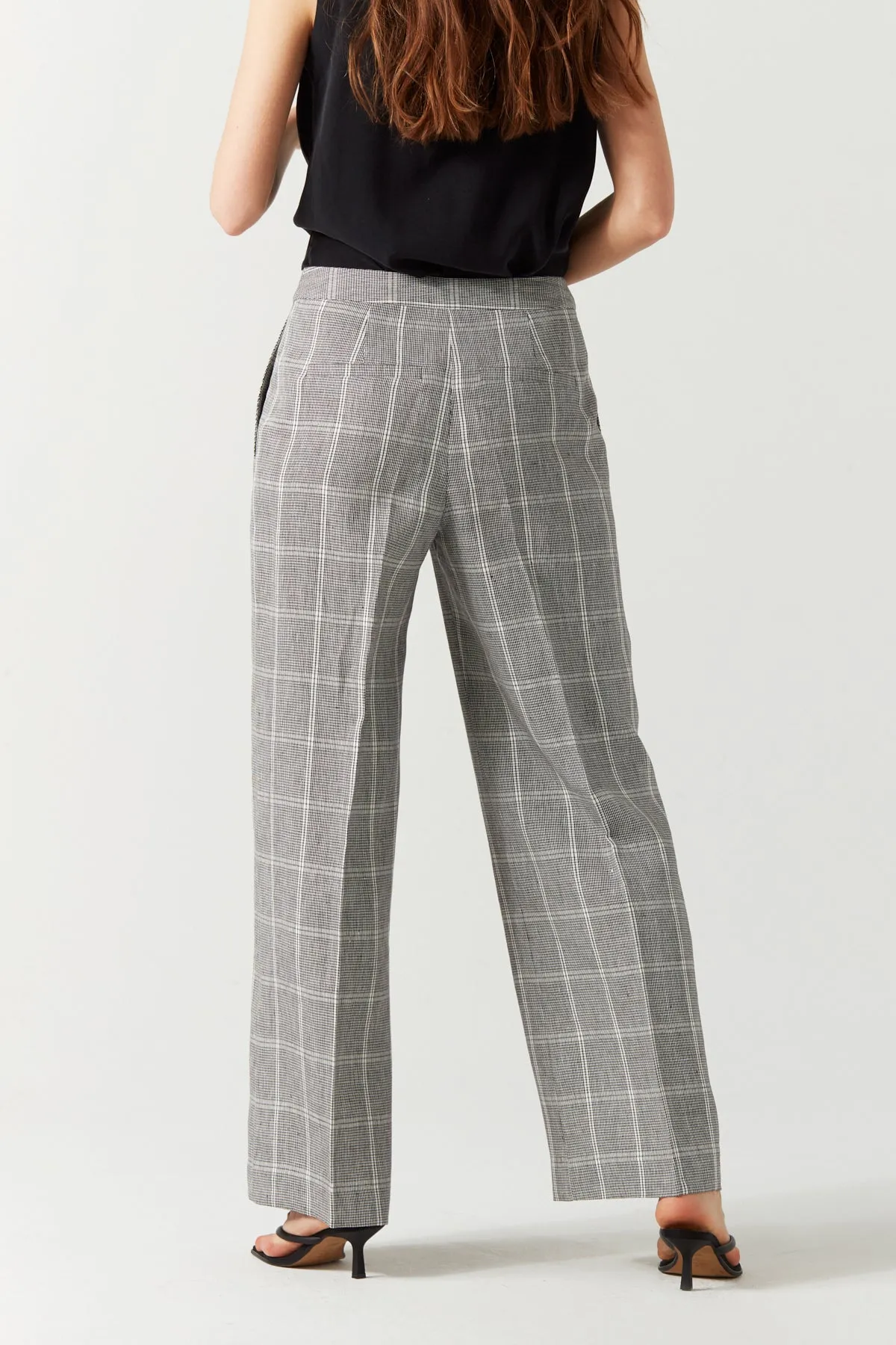 Wide Leg Linen Trousers